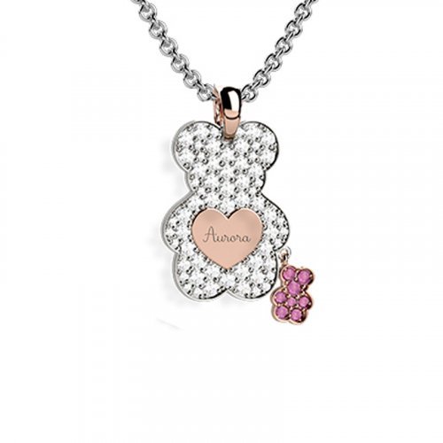 Nanán Pendente Orso Diamanti - Rosa Black Friday Prezzi