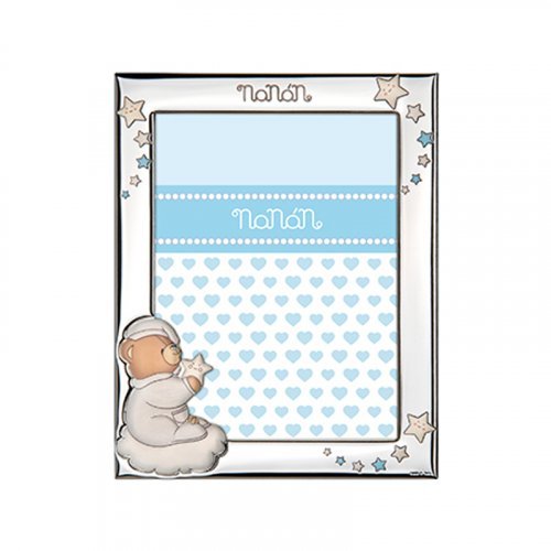 Nanán Cornice Argento azzurro 90x130mm Promozione