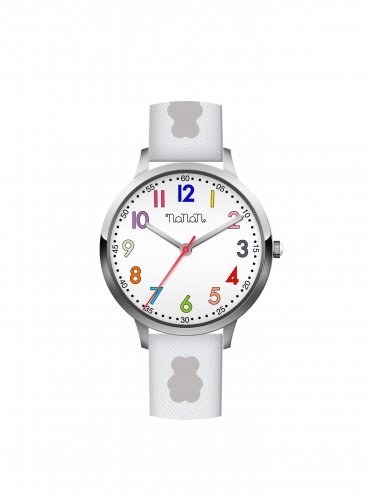 Nanán Orologio bambino bianco silver In Saldo