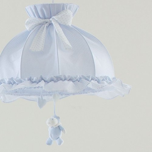 Nanán Lampadario Bombo Azzurro Super Saving Price