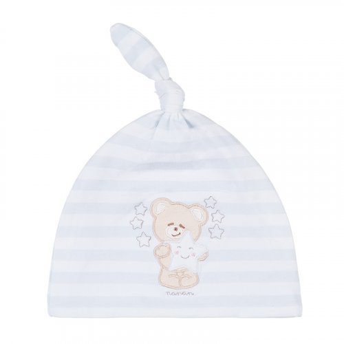 Nanán Berretta Rigata Azzurra Only for today