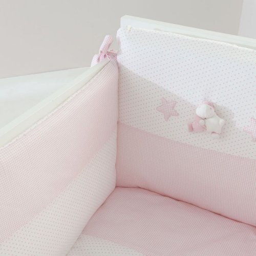 Nanán Set Piumone e Paracolpi 4pz Bombo Rosa Italy
