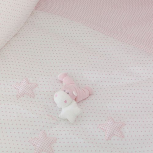Nanán Set Piumone e Paracolpi 4pz Bombo Rosa Italy