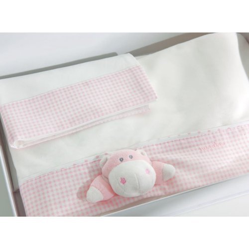 Nanán Set Lenzuola 3pz Letto Bombo Rosa In Linea
