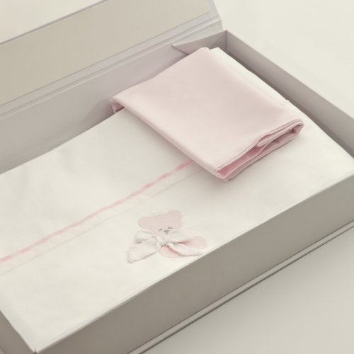 Nanán Gift Promo: Set Lenzuola carrozzina + Copertina carrozzina ROSA Vendita