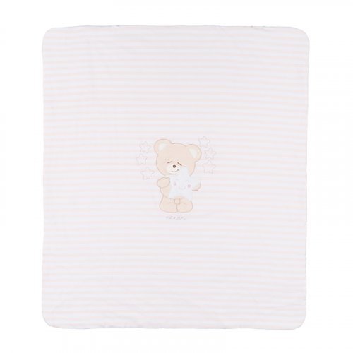 Nanán Coperta Rigata Rosa Promozione