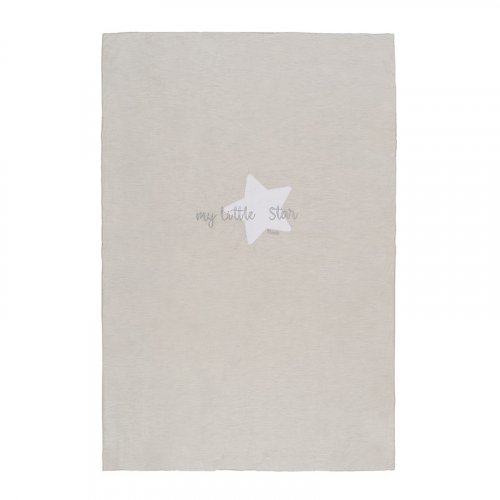 Nanán Coperta letto grigia in jersey "My little Star" Vendita Calda