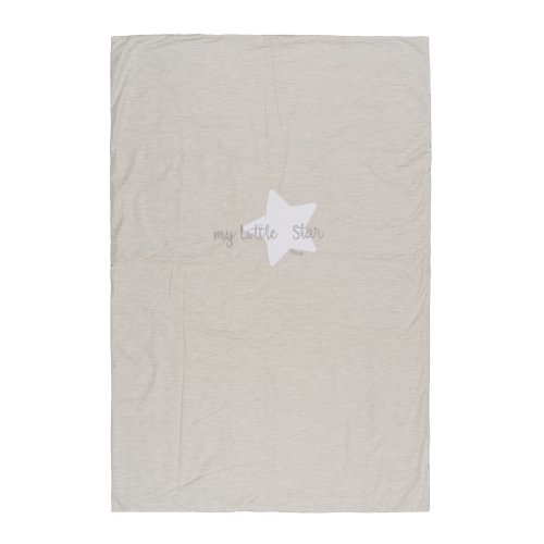 Nanán Coperta letto grigia in jersey "My little Star" Vendita Calda