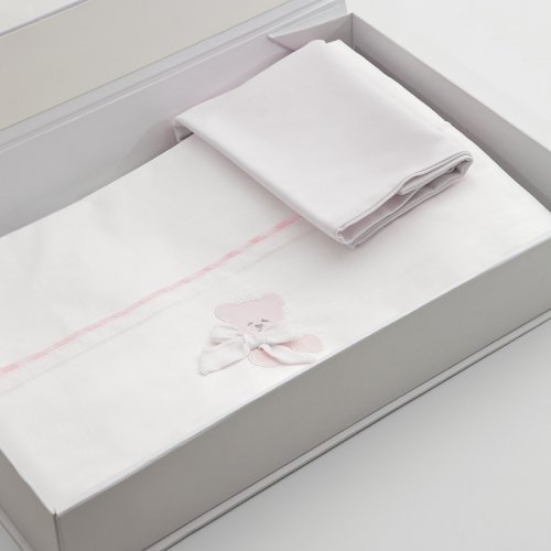 Nanán Lenzuola Carrozzina Coccolo Rosa Offerta Anniversario