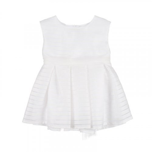 Nanán Abito con fascia bianco Online
