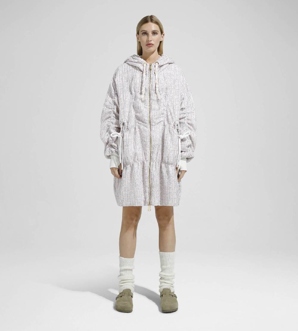 Khrisjoy KHRIS CLOUD LONG TWEED PAILLETTES TRAMÉ Consegna Veloce