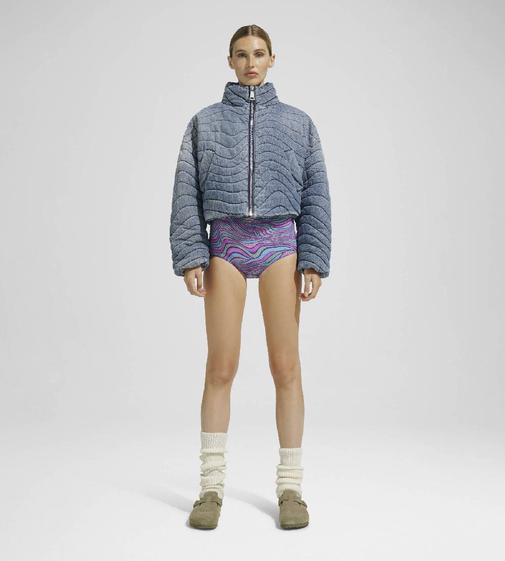 Khrisjoy WAVE JOY CROPPED DENIM MEDIUM DENIM Outlet