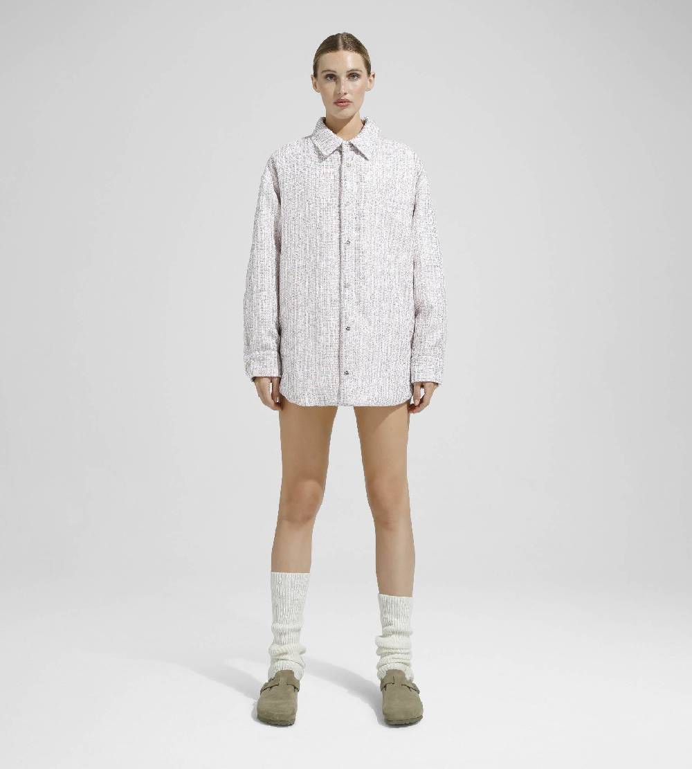 Khrisjoy OVERSIZE SHIRT TWEED PAILLETTES TRAMÉ Offerte