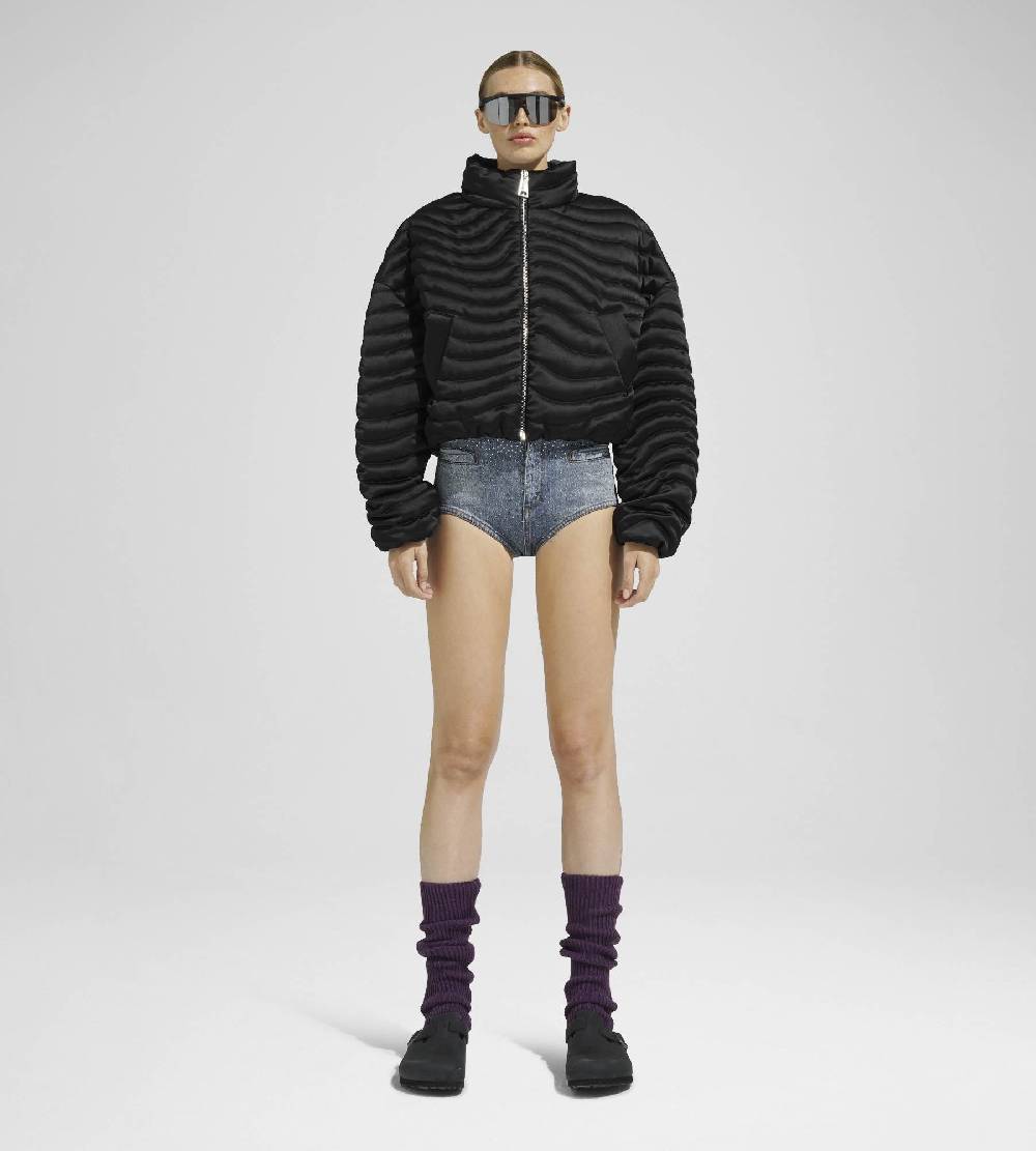 Khrisjoy JOY SATIN CROPPED BLACK Vendita Calda