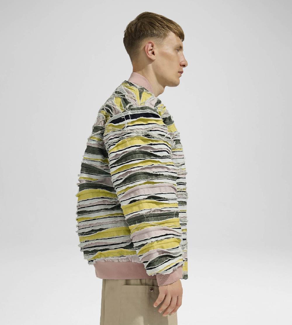 Khrisjoy BOMBER DENIM STRIPES MULTICOLOR DENIM Italy