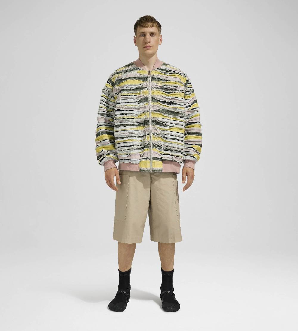 Khrisjoy BOMBER DENIM STRIPES MULTICOLOR DENIM Italy