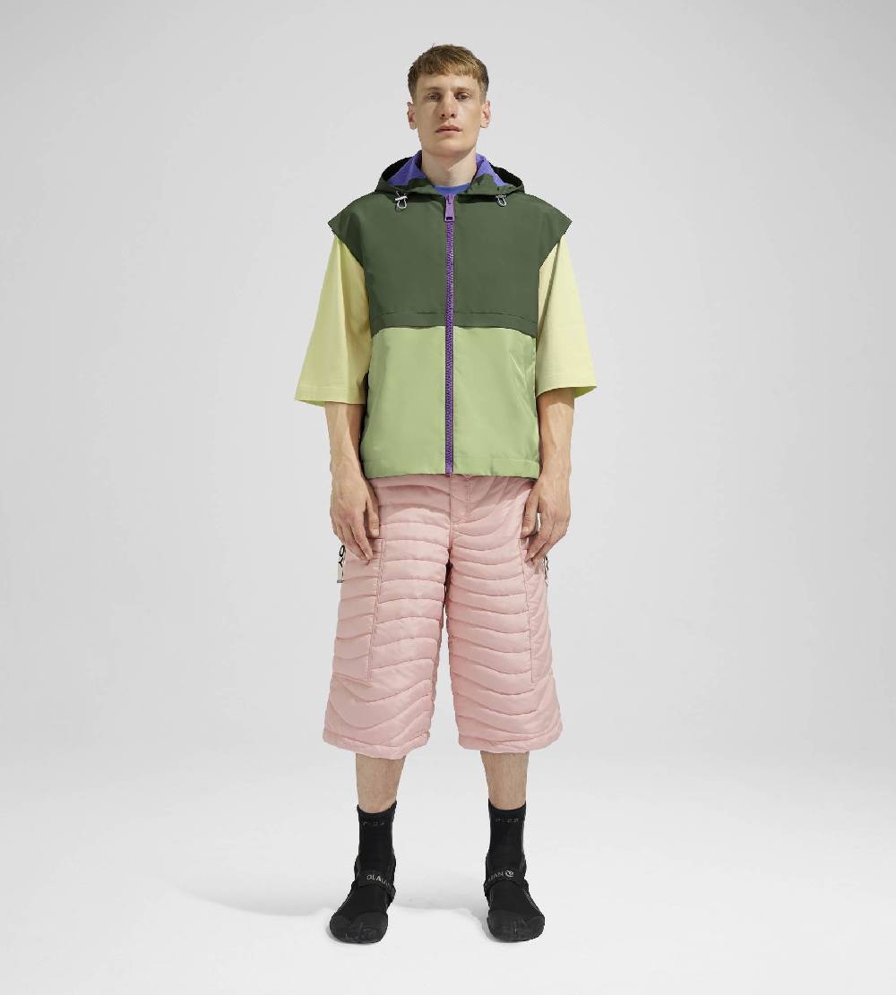 Khrisjoy SHELL WINDBREAKER VEST OLIVE GREEN JADE Acquista Ora