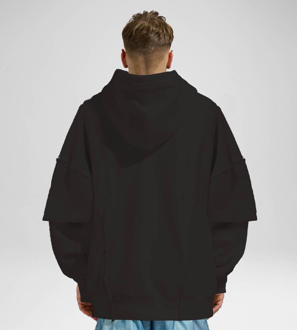 Khrisjoy HOODIE DOUBLE POCKETS BLACK Fino Al -60%