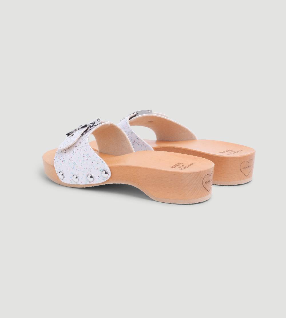 Khrisjoy KJ X SCHOLL - PESCURA HEEL WHITE SPARKLES Affare Del Giorno