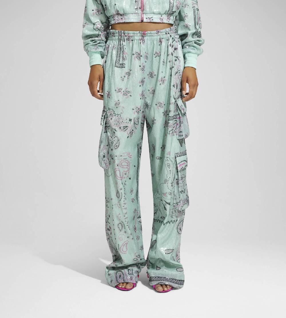 Khrisjoy PANTS MULTIPOCKET PAILLETTES BANDANA AFTER EIGHT Negozio