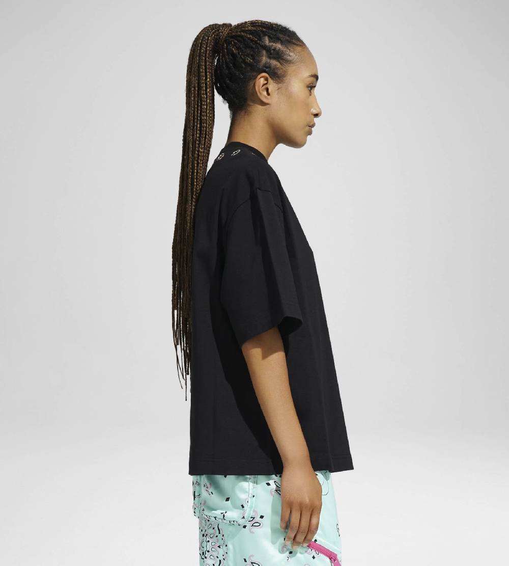 Khrisjoy EYELETS TEE BLACK Moda