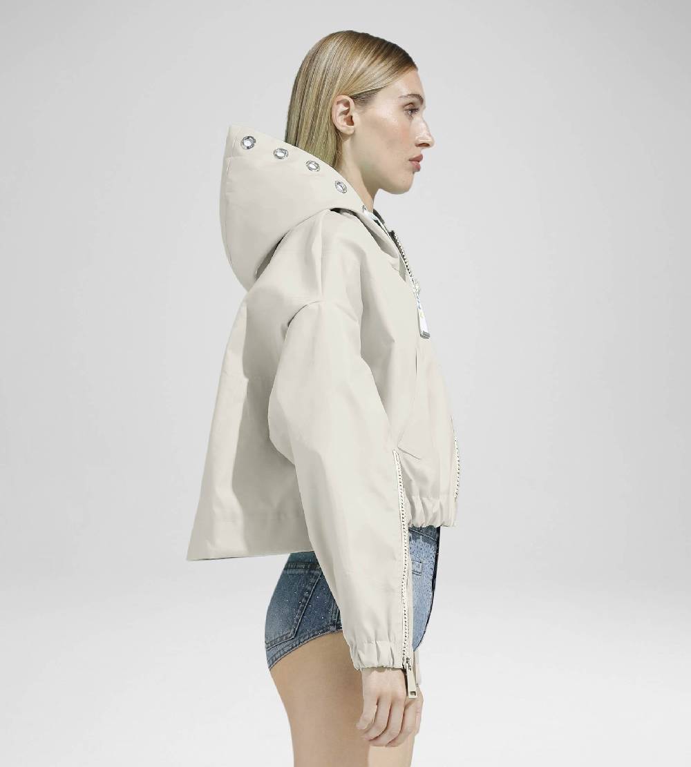 Khrisjoy NEW KHRIS CROP WINDBREAKER DESERT Qualità Garantita