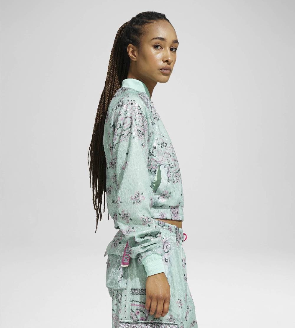 Khrisjoy TRACK JACKET PAILLETTES BANDANA AFTER EIGHT Prezzo Ridotto