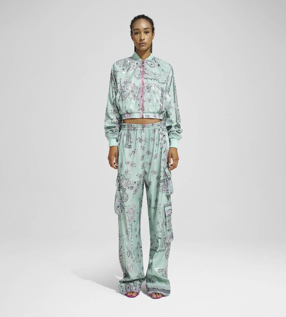 Khrisjoy TRACK JACKET PAILLETTES BANDANA AFTER EIGHT Prezzo Ridotto