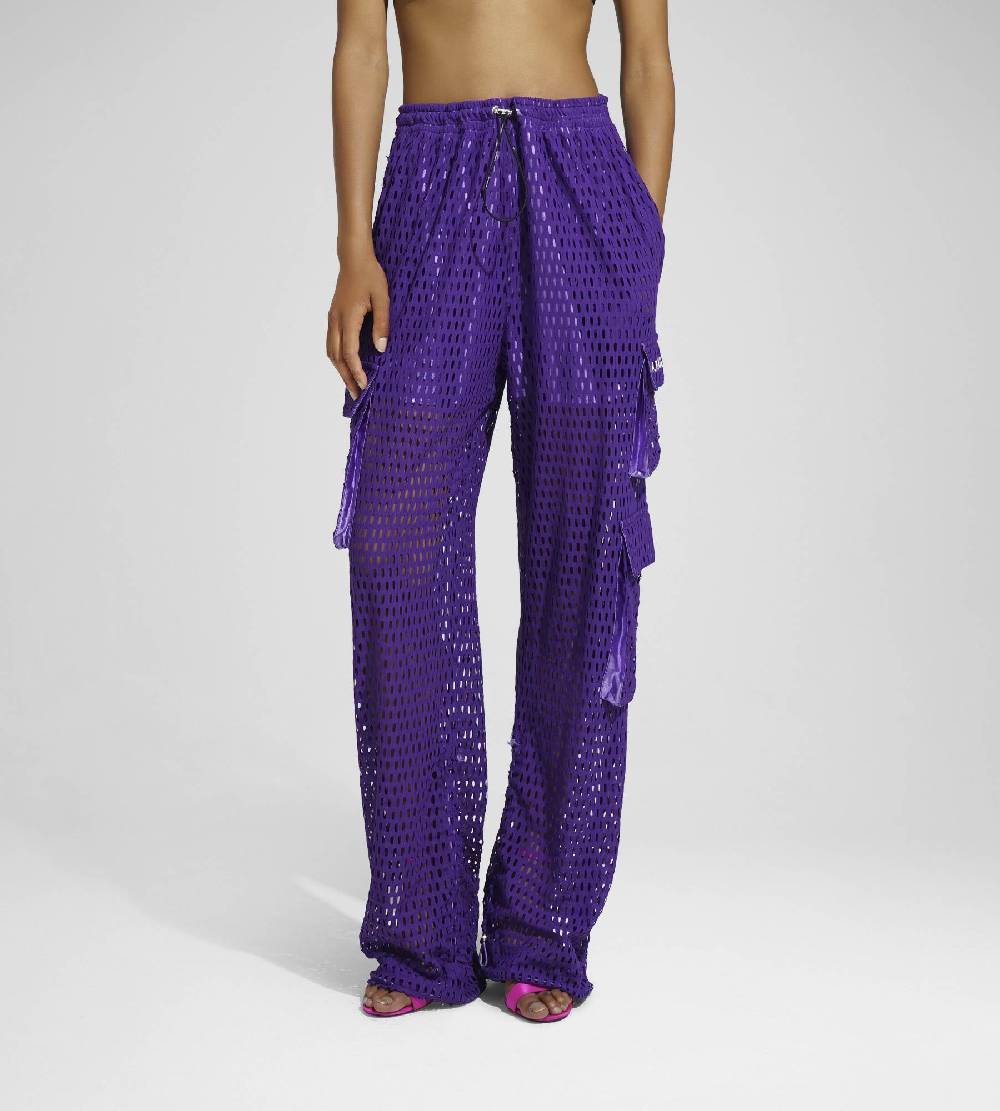 Khrisjoy PANTS MULTIPOCKET MESH WISTERIA In Vendita