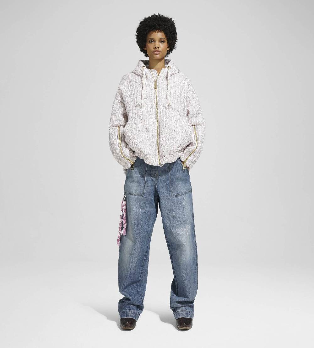 Khrisjoy KHRIS WINDBREAKER TWEED PAILLETTES TRAMÉ Negozi Online
