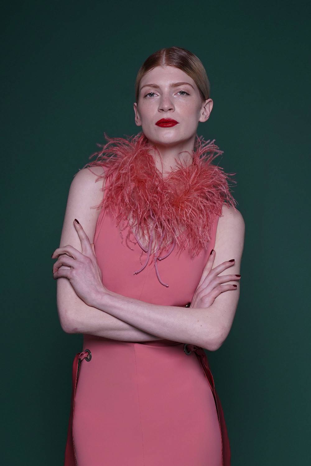 La Petite Robe Di Chiara Boni feathers boa