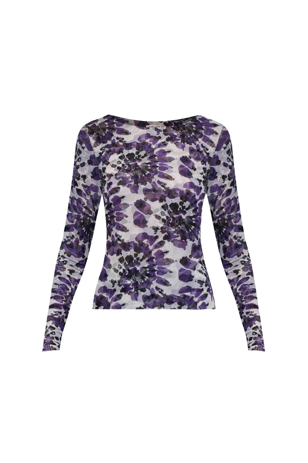 La Petite Robe Di Chiara Boni lupina illusion printed top Offerta settimanale