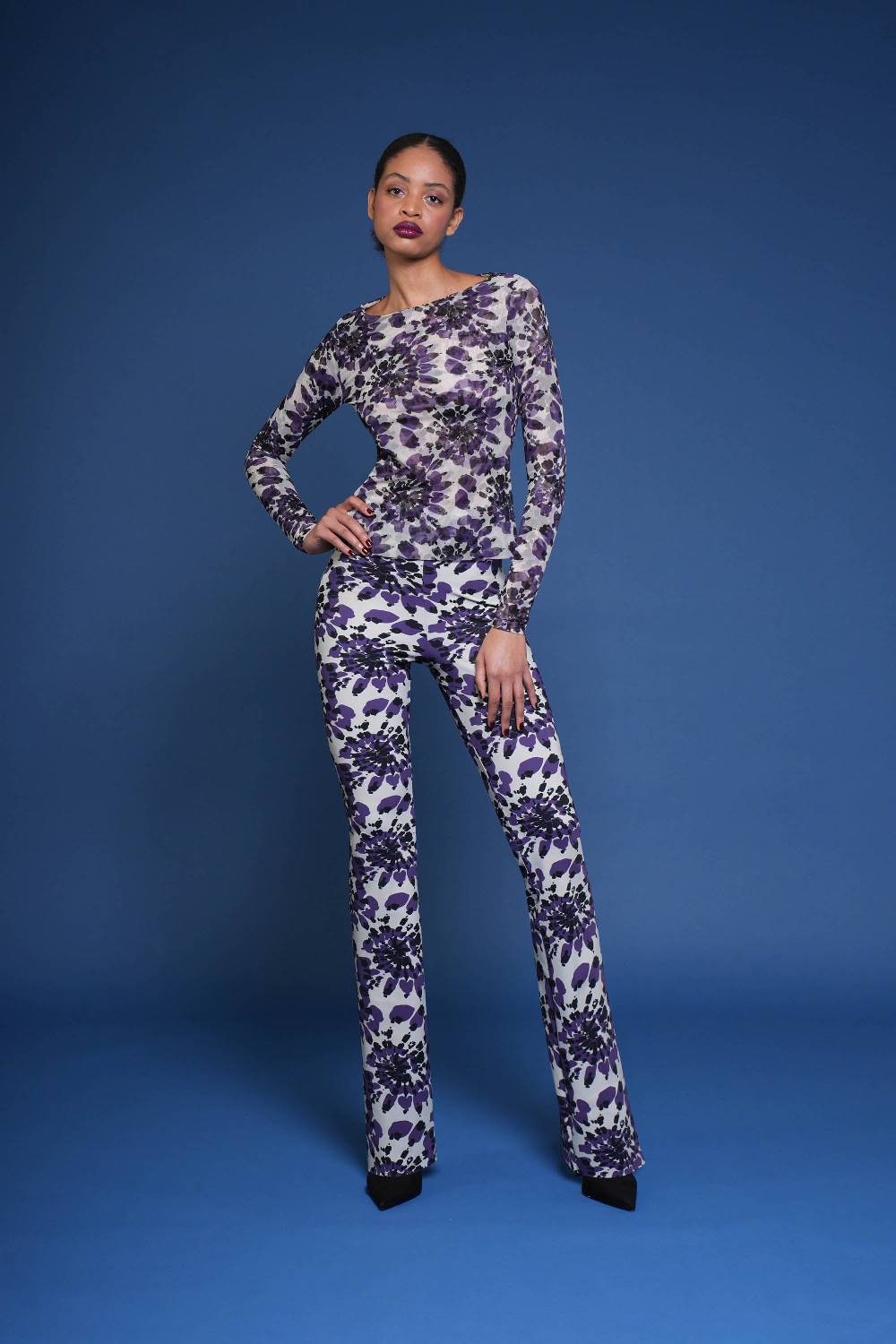 La Petite Robe Di Chiara Boni lupina illusion printed top Offerta settimanale