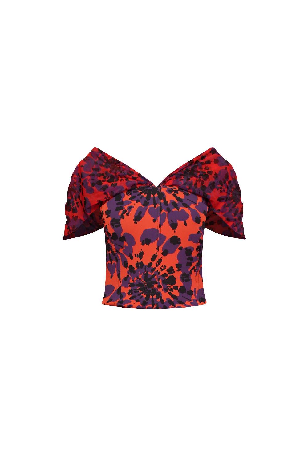 La Petite Robe Di Chiara Boni zanna illusion printed top Ultimi tre giorni