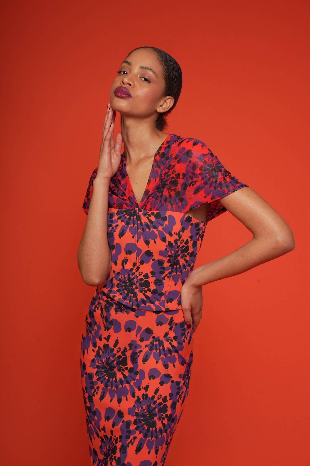 La Petite Robe Di Chiara Boni zanna illusion printed top Ultimi tre giorni