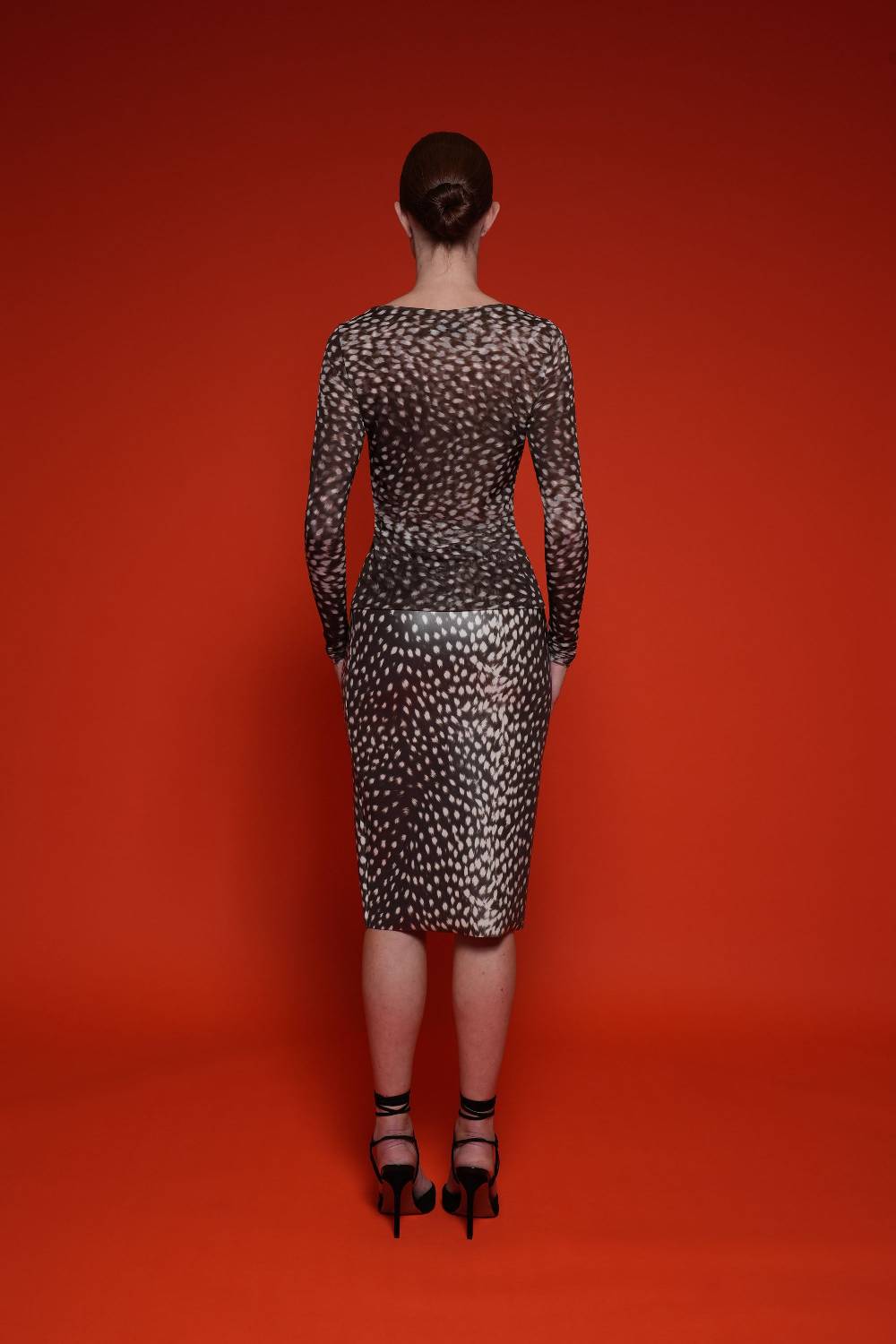 La Petite Robe Di Chiara Boni lupina illusion printed top Ultimo giorno