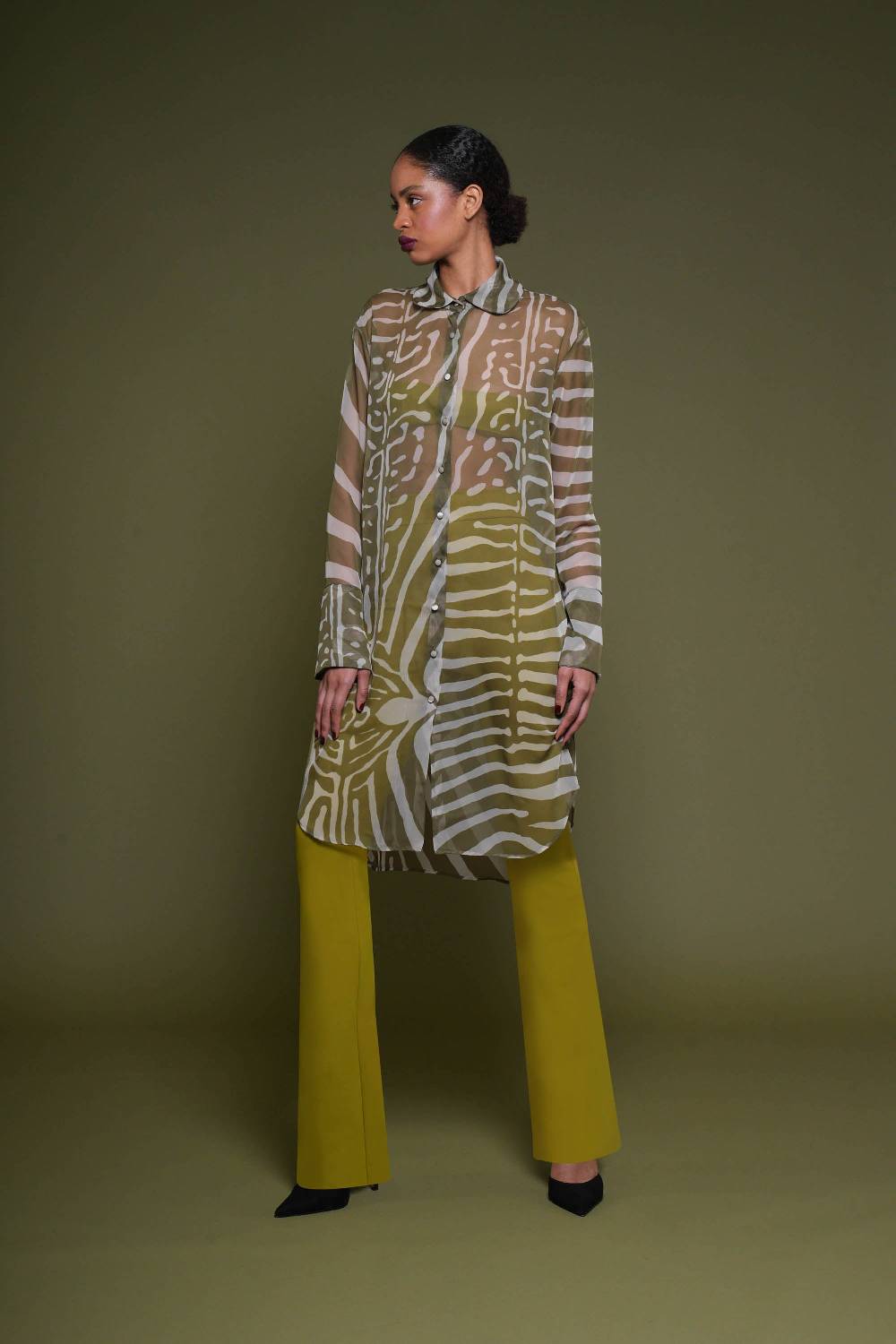 La Petite Robe Di Chiara Boni amil chiffon printed shirt Only for today