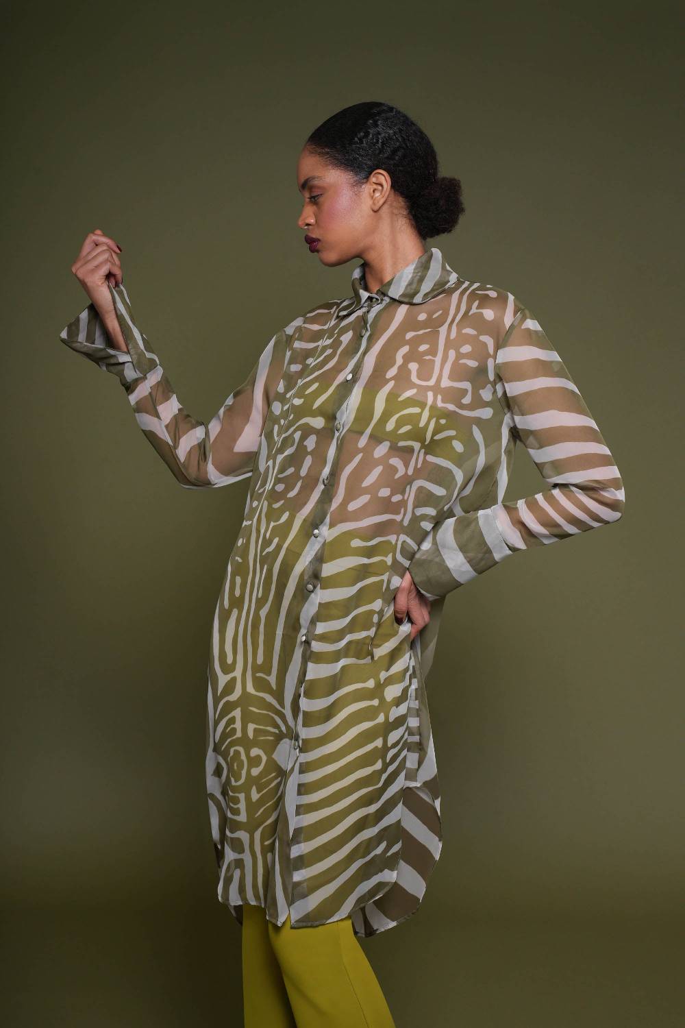 La Petite Robe Di Chiara Boni amil chiffon printed shirt Only for today