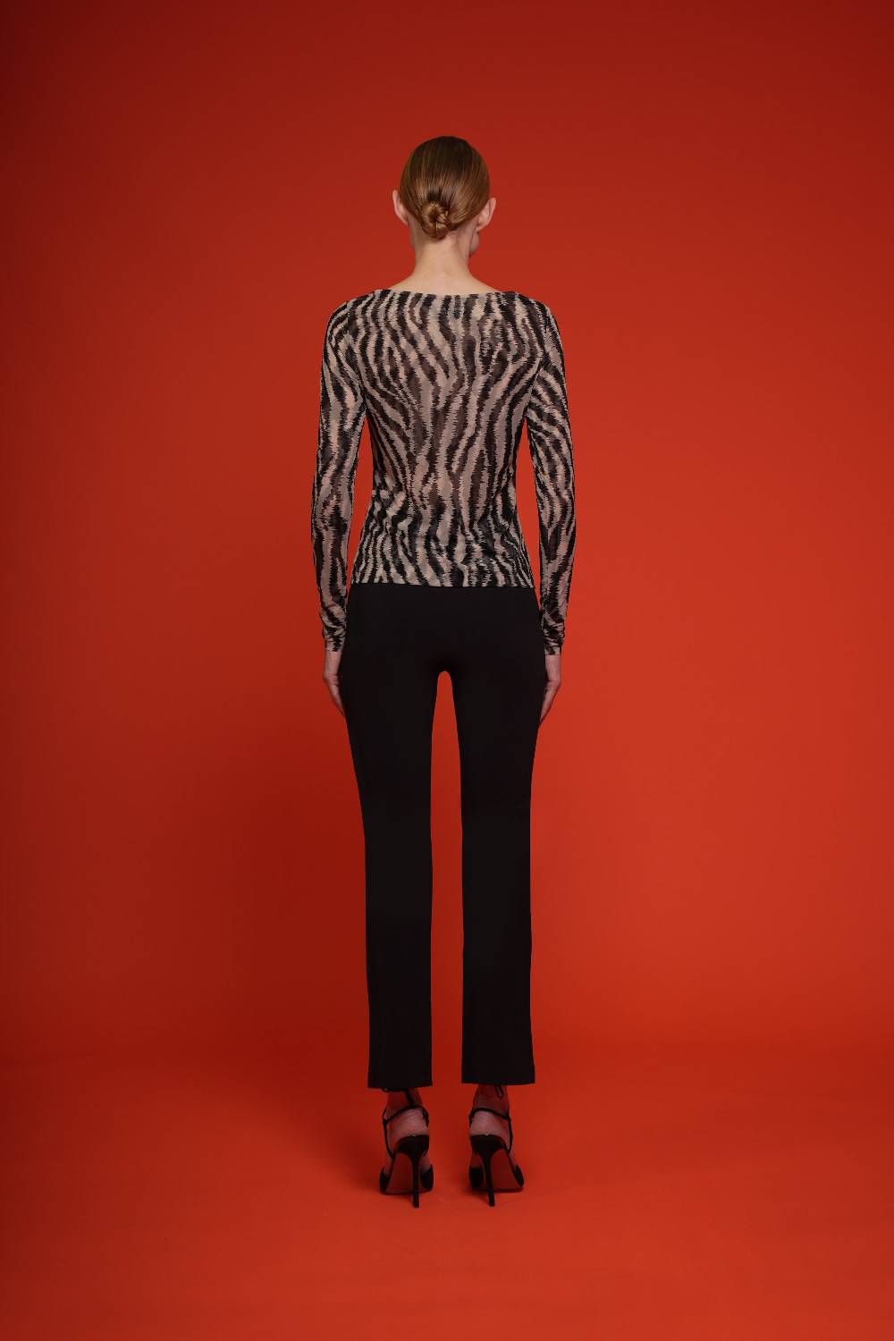 La Petite Robe Di Chiara Boni lupina illusion printed top Super sconto