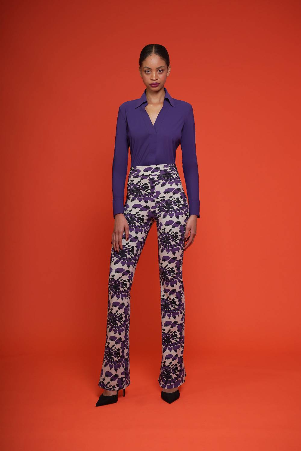 La Petite Robe Di Chiara Boni venusette high waisted printed pants