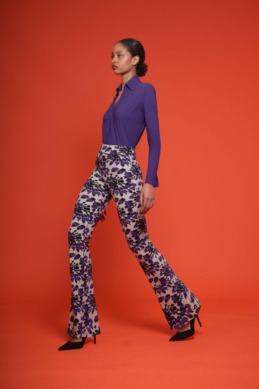 La Petite Robe Di Chiara Boni venusette high waisted printed pants In Linea