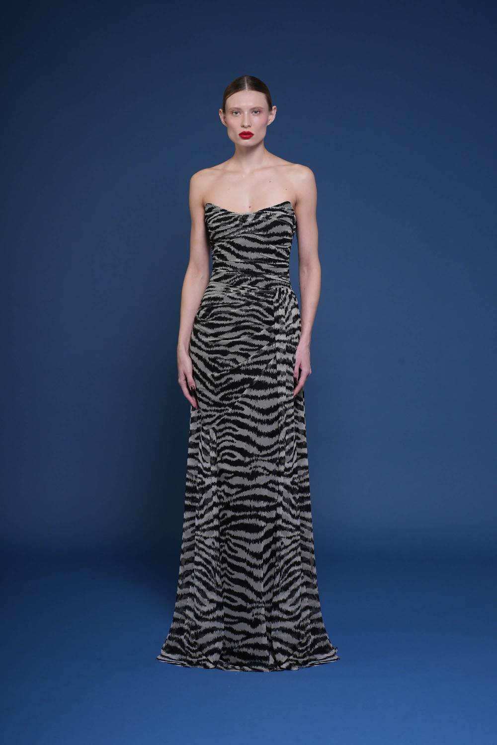 La Petite Robe Di Chiara Boni kriztina printed illusion gown