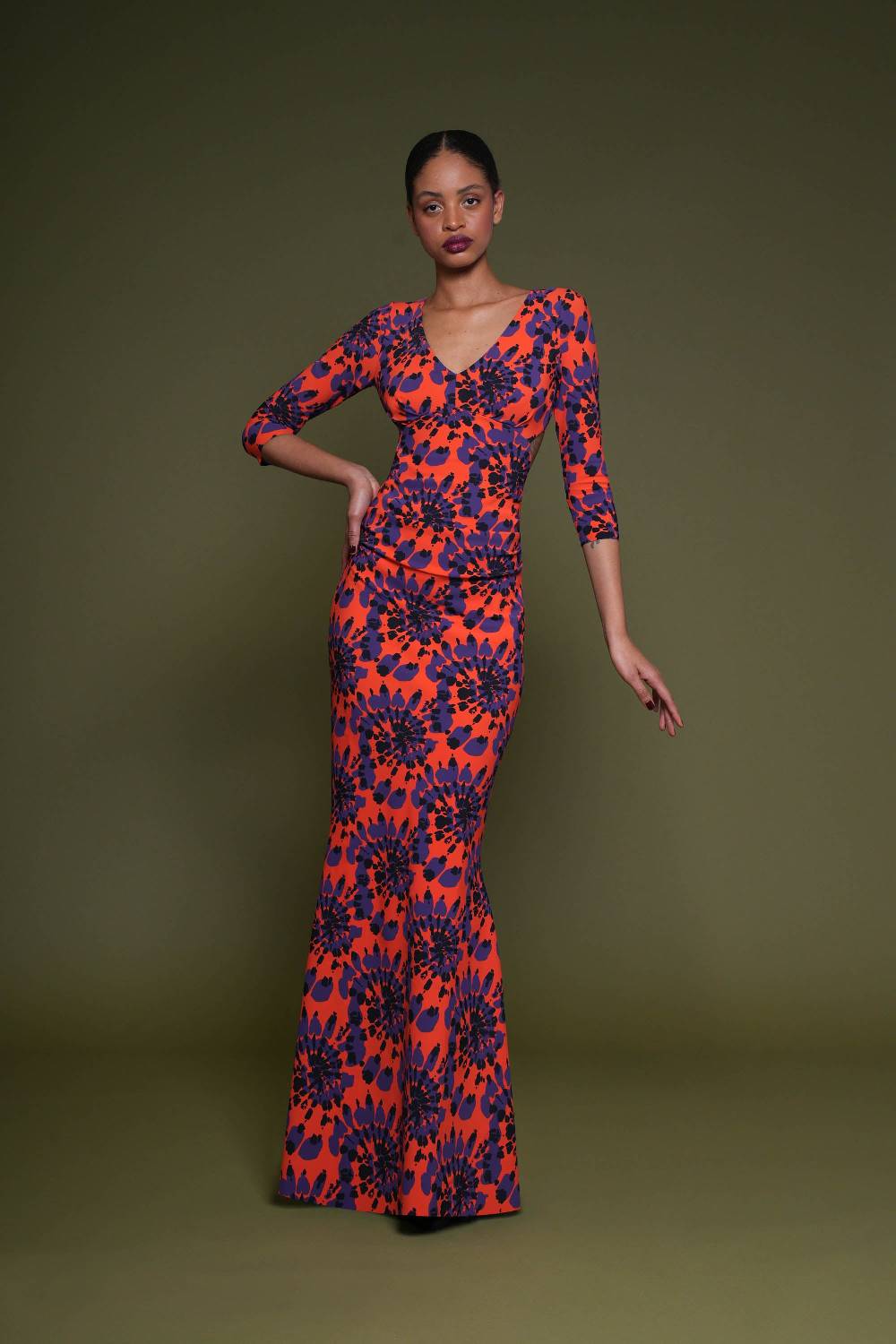 La Petite Robe Di Chiara Boni zubaida printed gown Hotsell