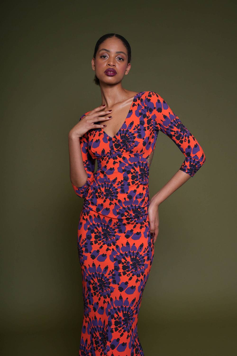 La Petite Robe Di Chiara Boni zubaida printed gown Hotsell