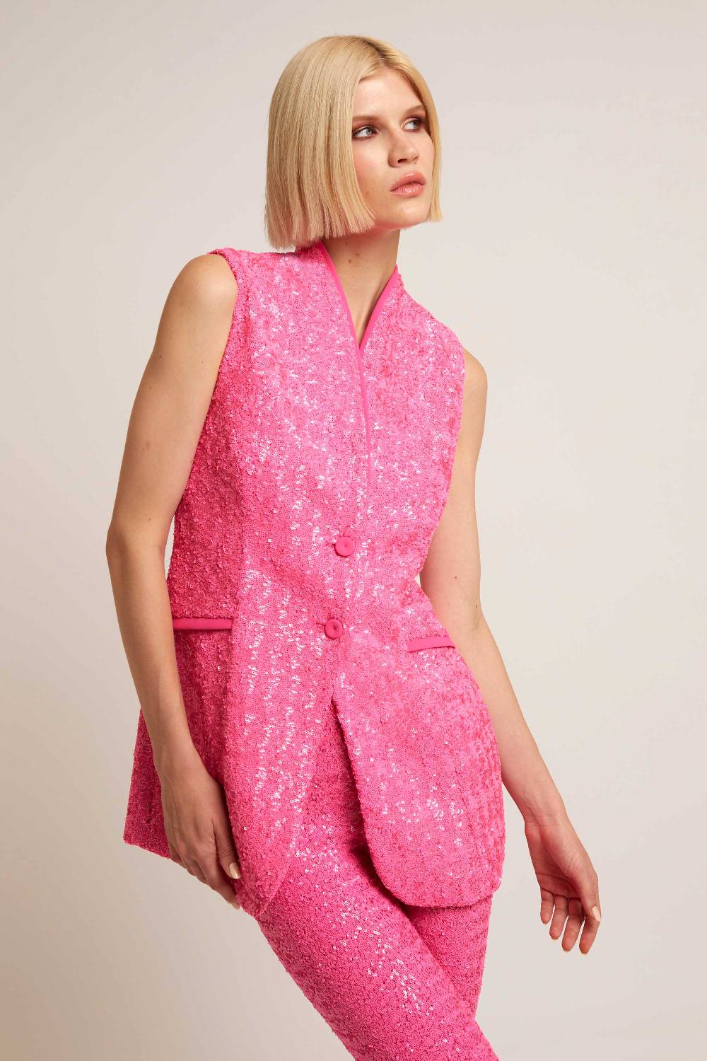 La Petite Robe Di Chiara Boni orsolya sequined vest Offerta natalizia