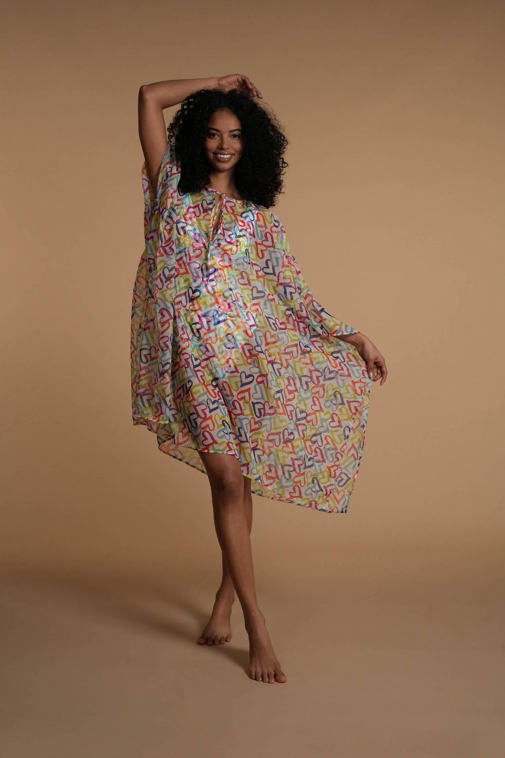 La Petite Robe Di Chiara Boni chiffon-fina printed cover-up Prezzo basso