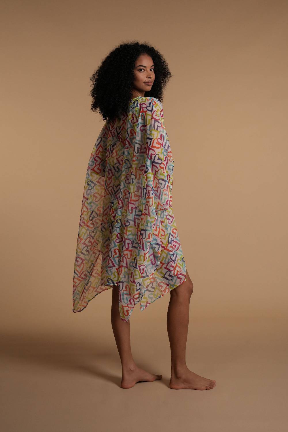 La Petite Robe Di Chiara Boni chiffon-fina printed cover-up Prezzo basso