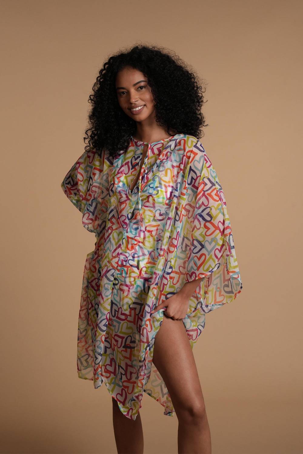 La Petite Robe Di Chiara Boni chiffon-fina printed cover-up Prezzo basso