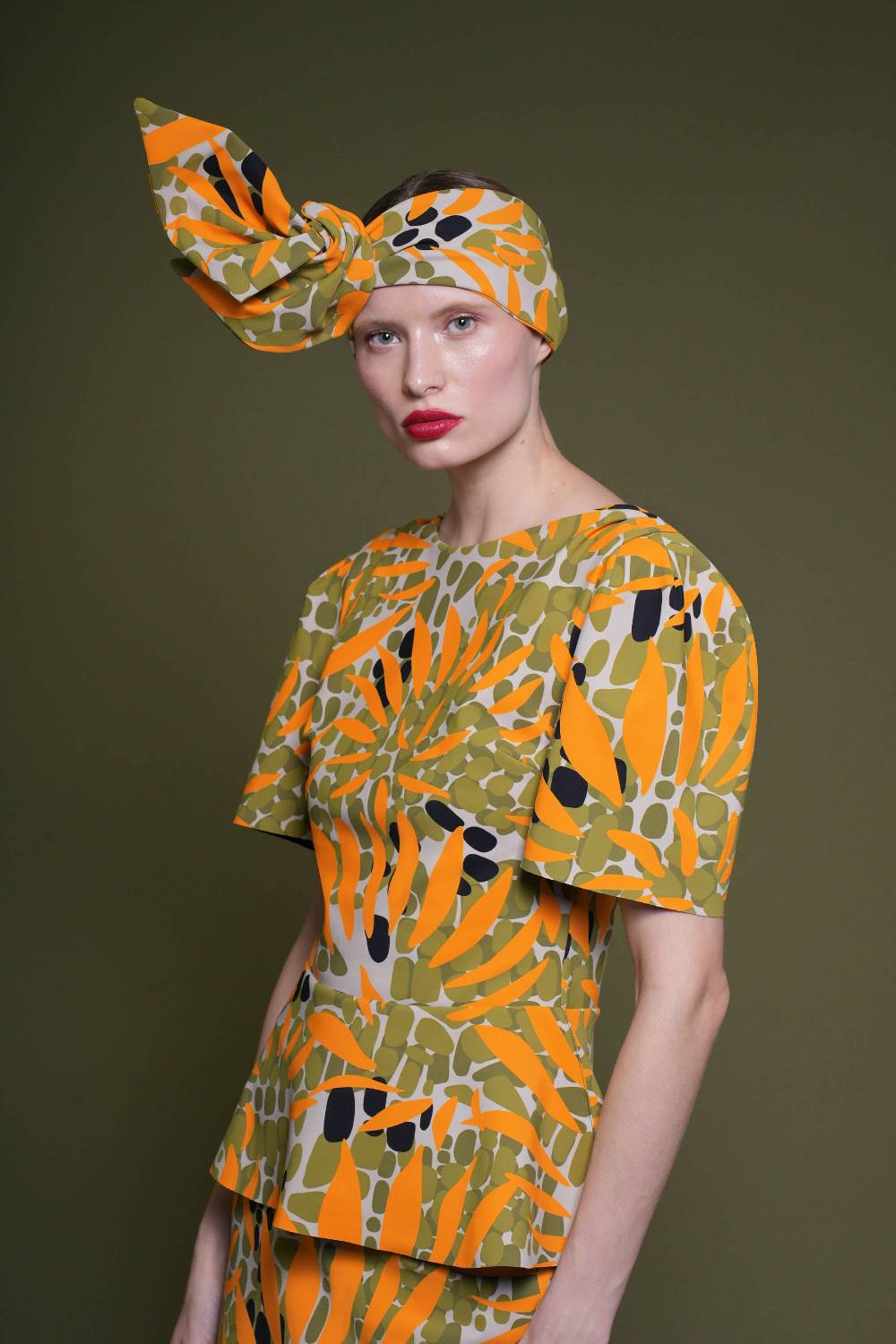La Petite Robe Di Chiara Boni printed turban Latest stili