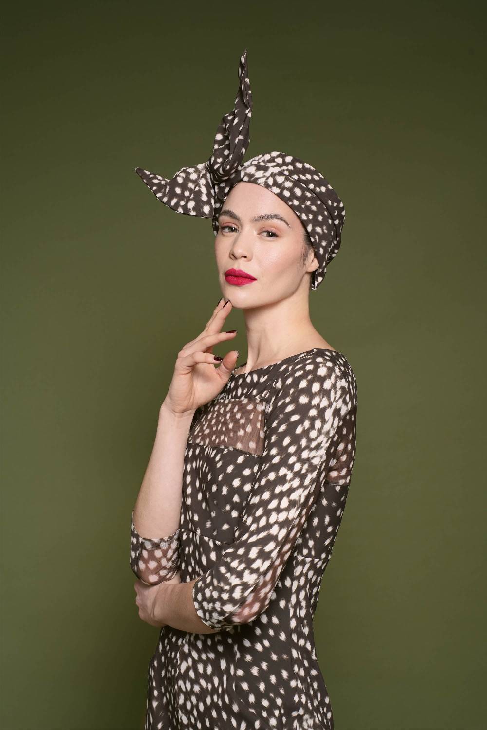 La Petite Robe Di Chiara Boni printed turban Ultimo giorno
